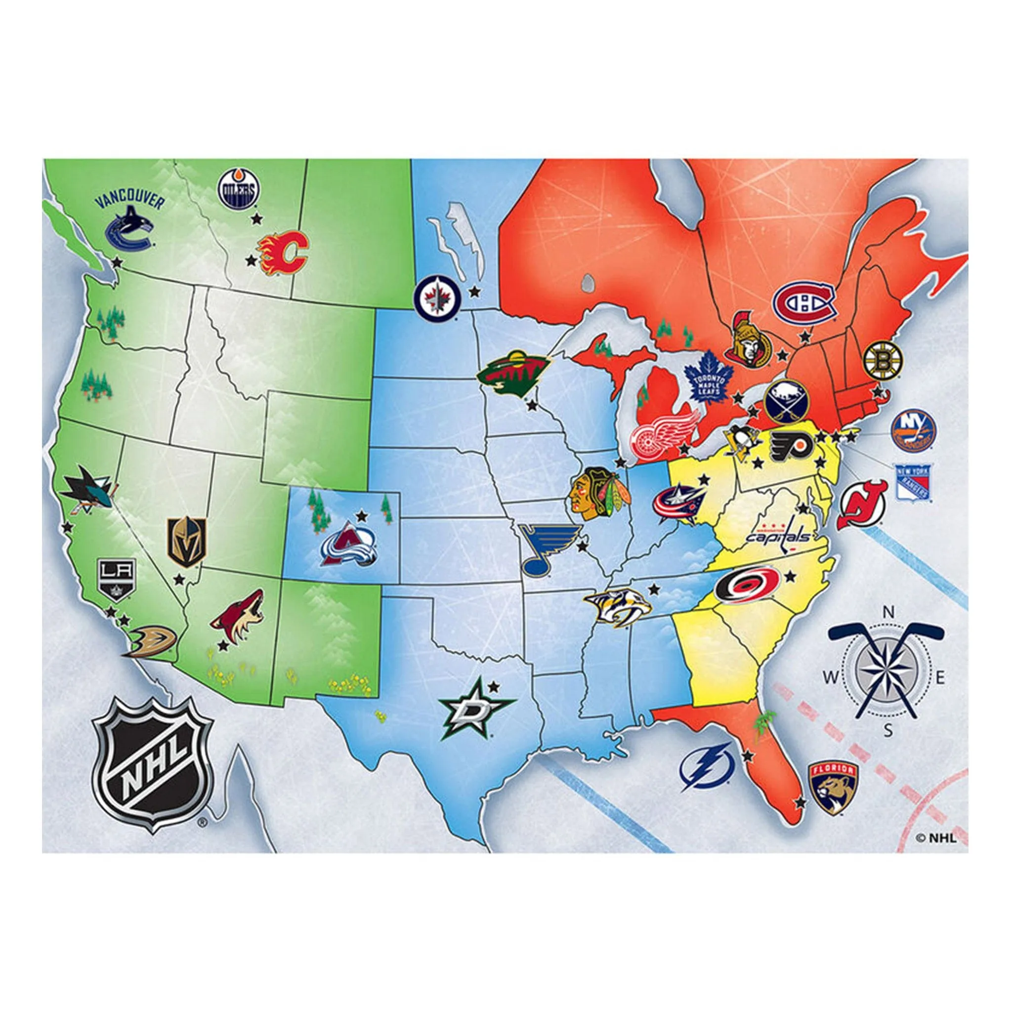 NHL Map Puzzle