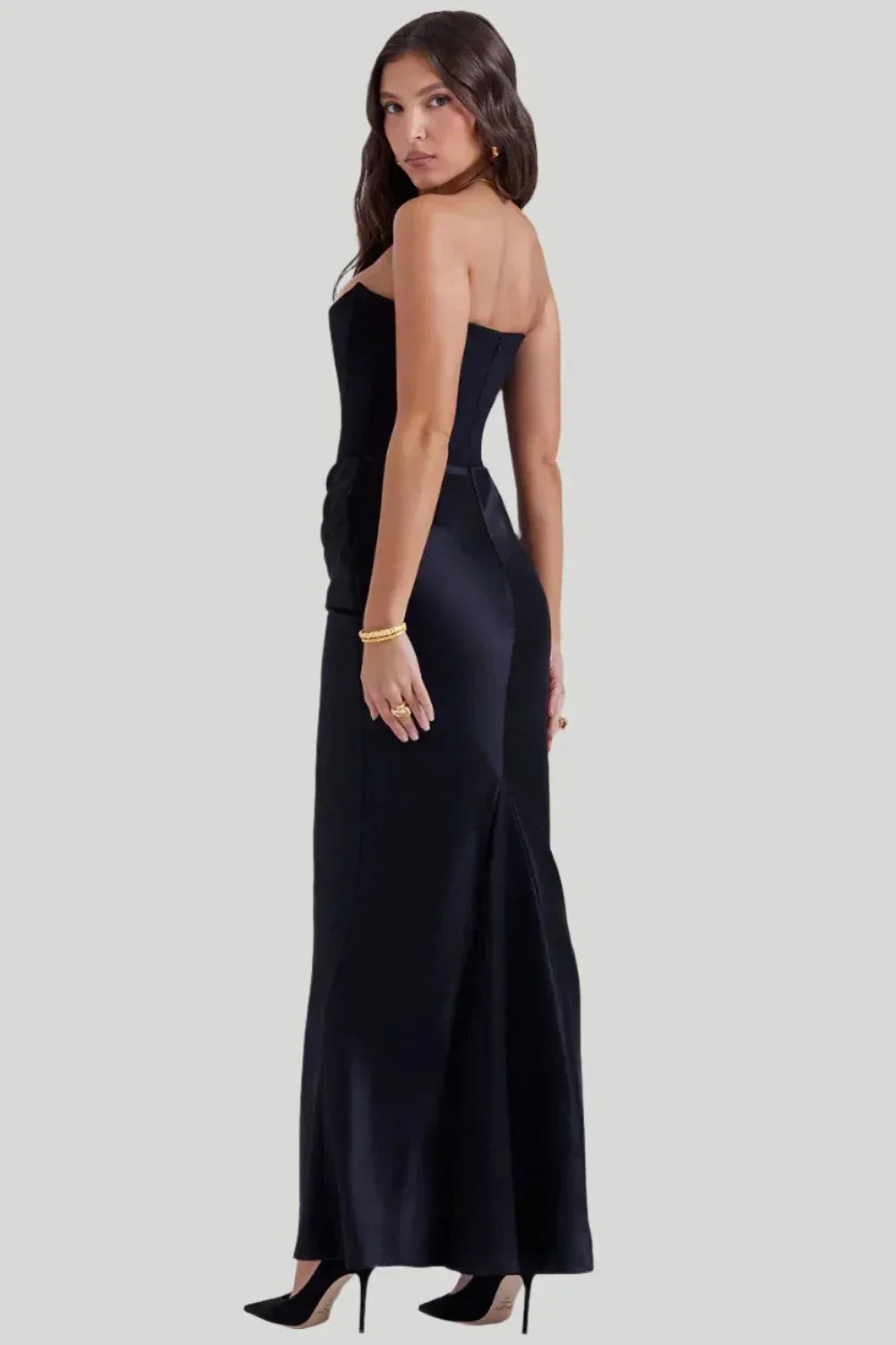 Nia | Strapless Elegant Maxi Dress