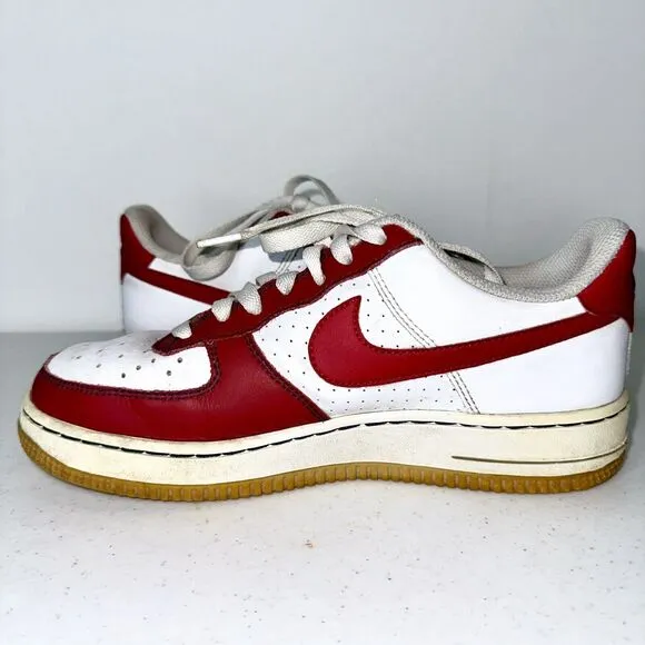 Nike Air Force 1 low LeBron 2009 Sz 5.5 youth Rare Retro Red &amp; White