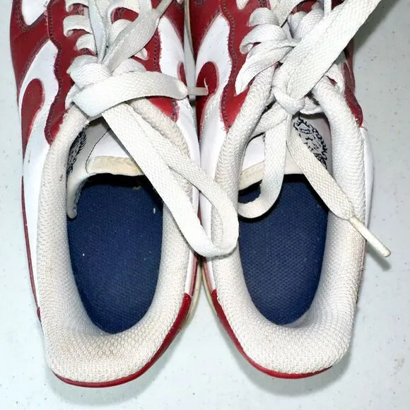 Nike Air Force 1 low LeBron 2009 Sz 5.5 youth Rare Retro Red &amp; White