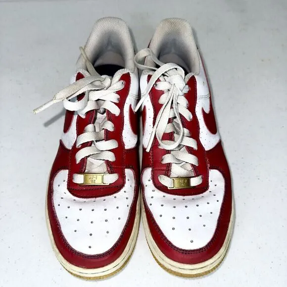 Nike Air Force 1 low LeBron 2009 Sz 5.5 youth Rare Retro Red &amp; White