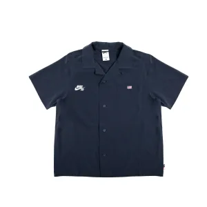 Nike SB Mens Short Sleeve Button Up Skate Bowler Top