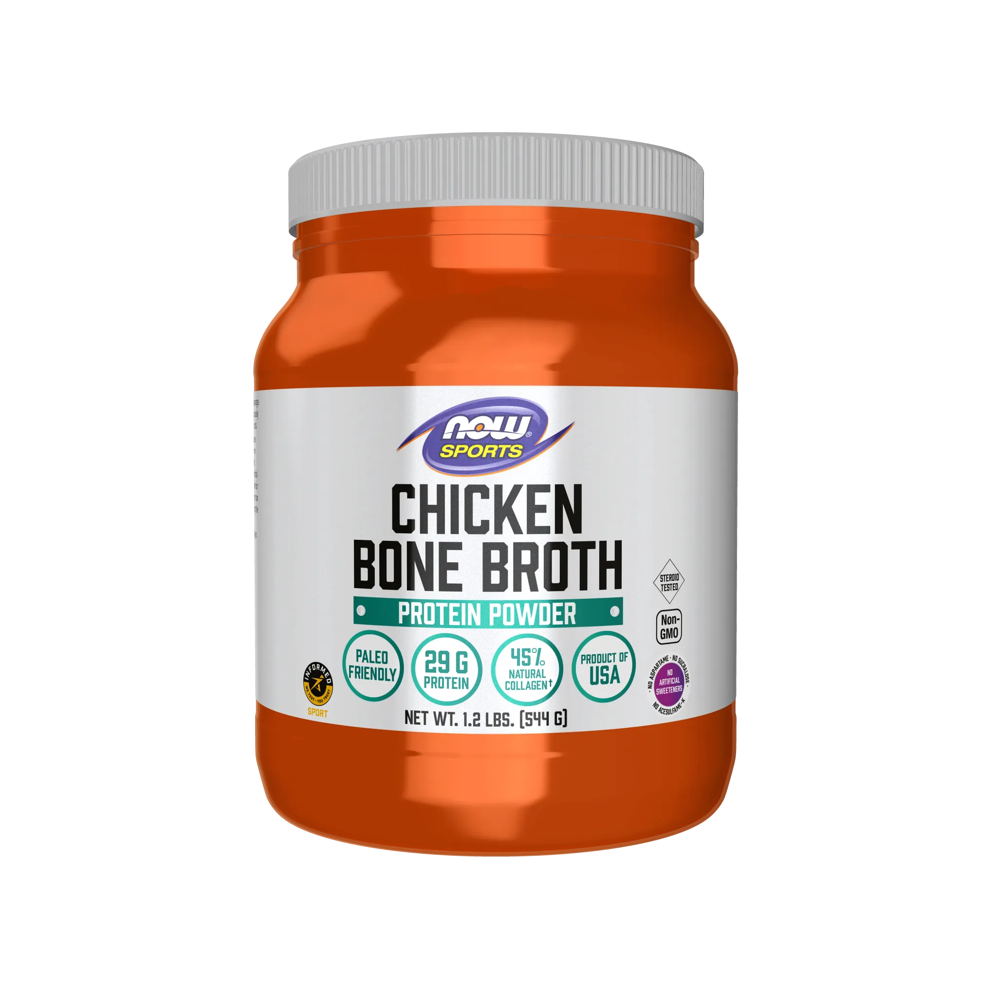 NOW Sports Chicken Bone Broth Protein Powder