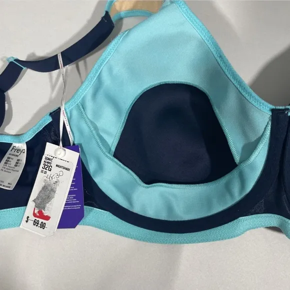NWT Freya [‎ 32I US ] Sonic Molded Underwire Sports Bra in Nightshade