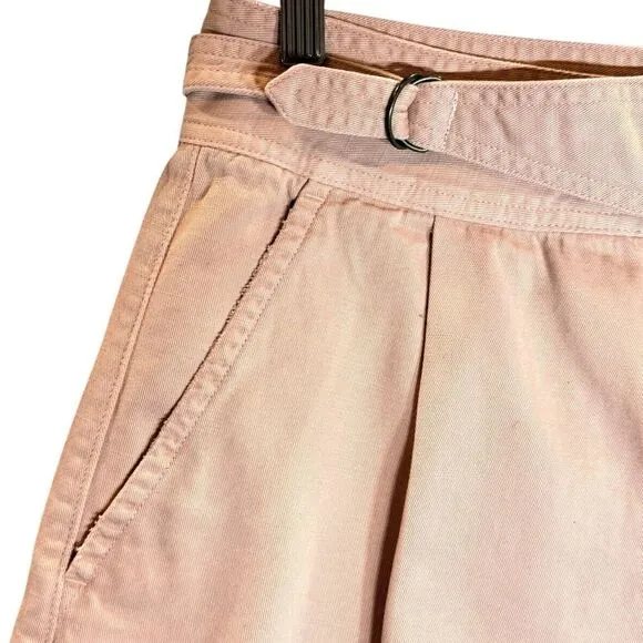 NWT Polo Ralph 100% Cotton &quot;Deco Coral&quot; 3&quot; Inseam High Rise Shorts - Women's 6