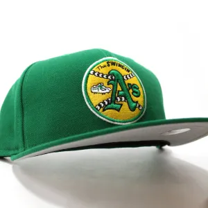Oakland Athletics 1971 New Era 59Fifty Fitted Hat (Kelly Green Gray Under Brim)