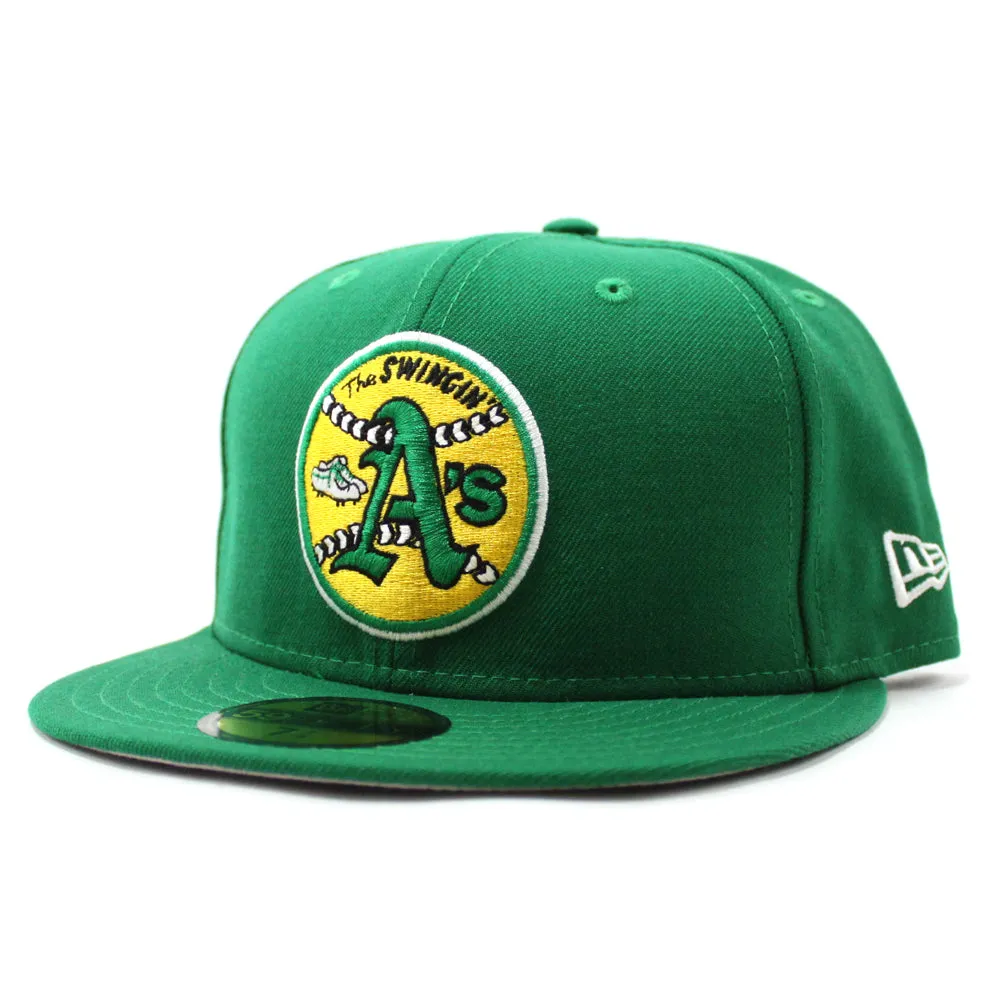 Oakland Athletics 1971 New Era 59Fifty Fitted Hat (Kelly Green Gray Under Brim)