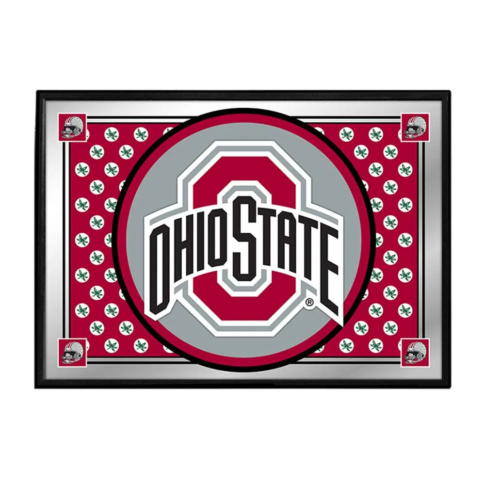 Ohio State Buckeyes: Team Spirit - Framed Mirrored Wall Sign