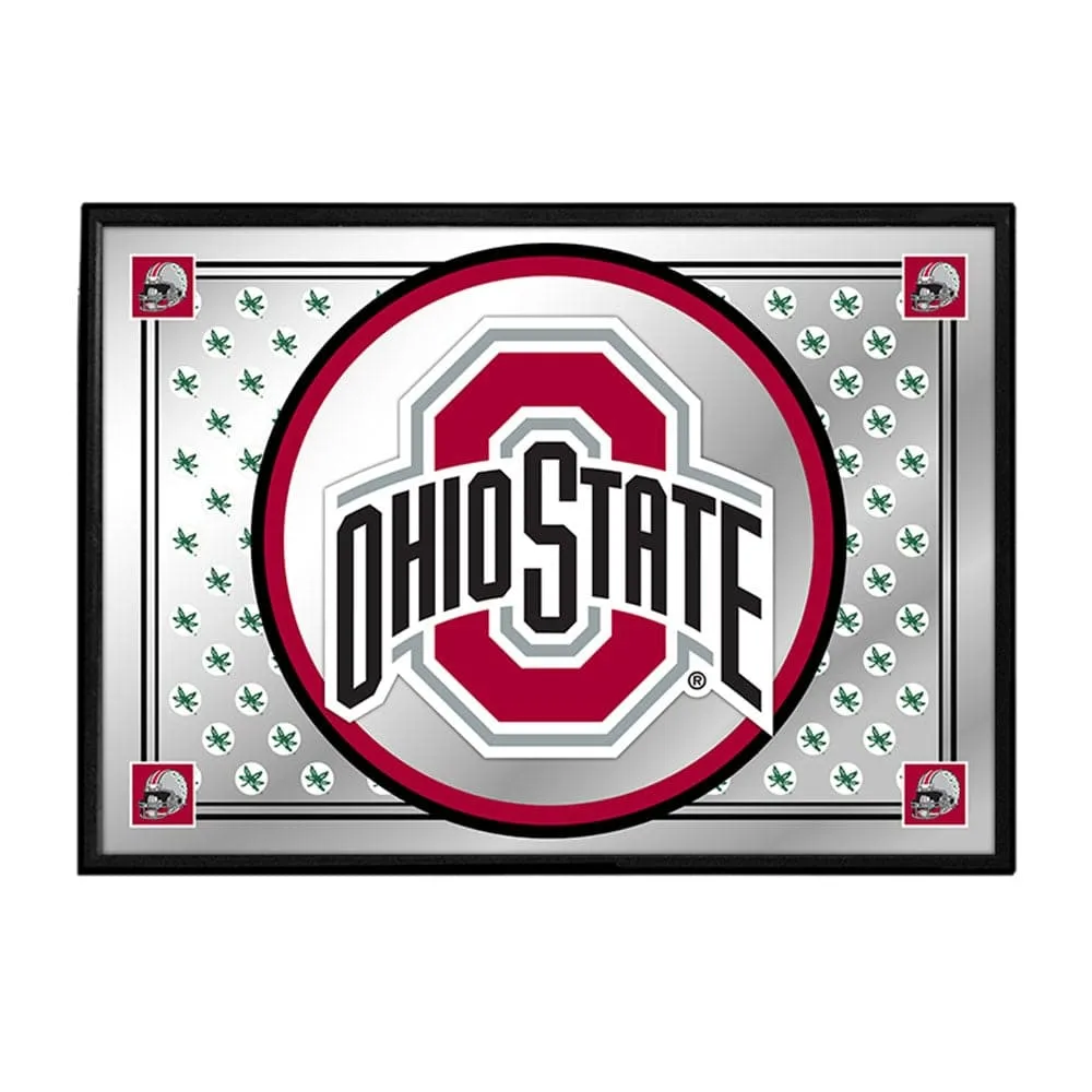 Ohio State Buckeyes: Team Spirit - Framed Mirrored Wall Sign