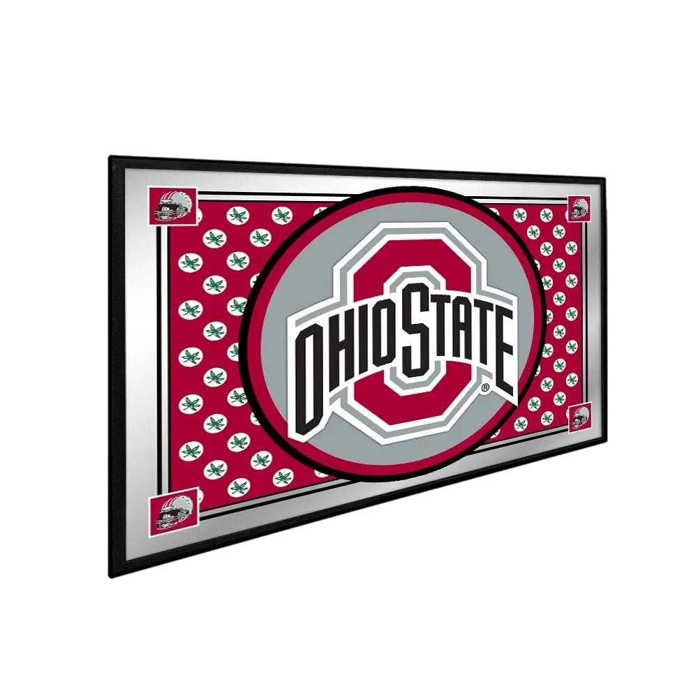 Ohio State Buckeyes: Team Spirit - Framed Mirrored Wall Sign