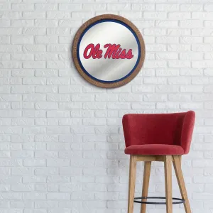 Ole Miss Rebels: Mirrored Barrel Top Mirrored Wall Sign