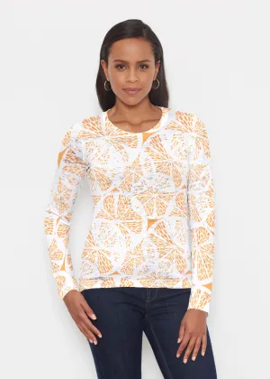Orange Citrus (7862) ~ Signature Long Sleeve Crew Shirt