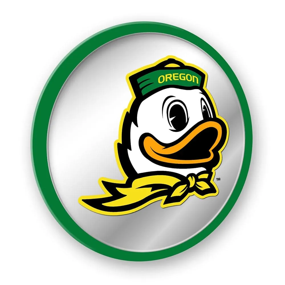 Oregon Ducks: Mascot - Modern Disc Mirrored Wall Sign