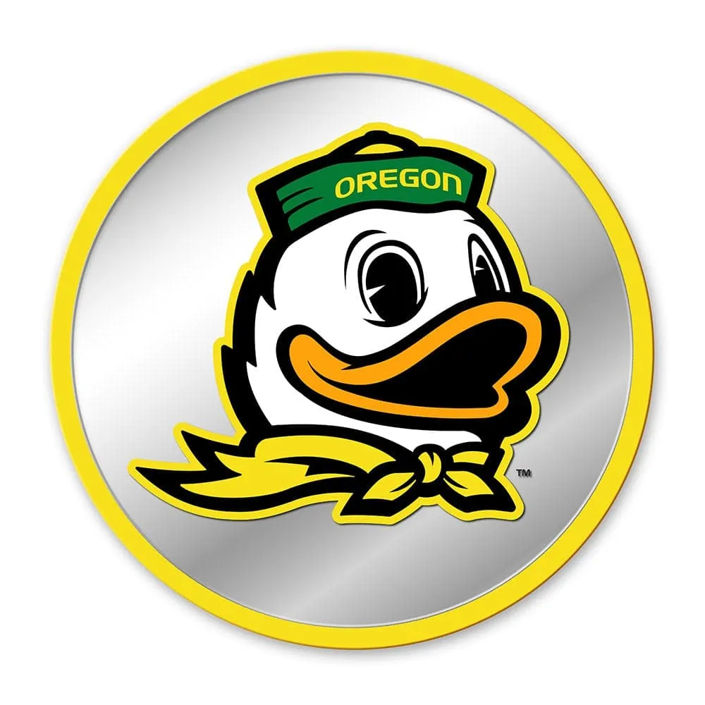 Oregon Ducks: Mascot - Modern Disc Mirrored Wall Sign
