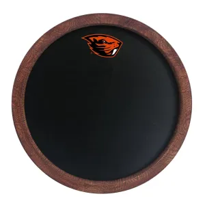 Oregon State Beavers: Chalkboard "Faux" Barrel Top Sign