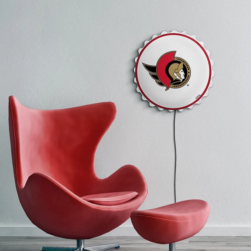Ottawa Senators: Bottle Cap Wall Light