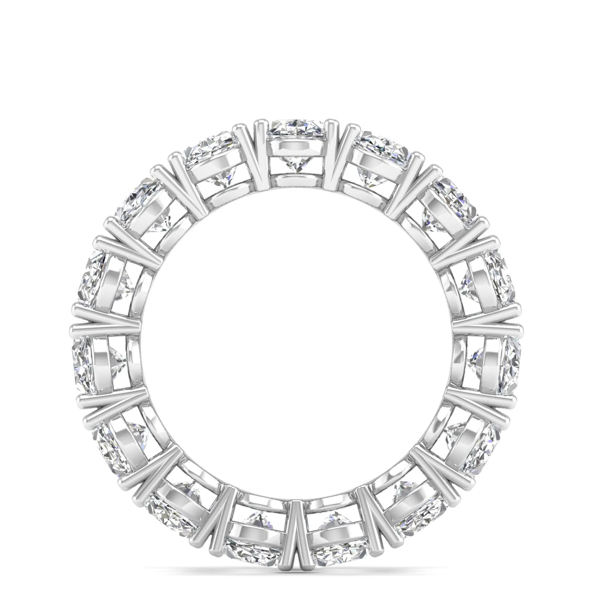 Oval Lab Diamond Eternity Band