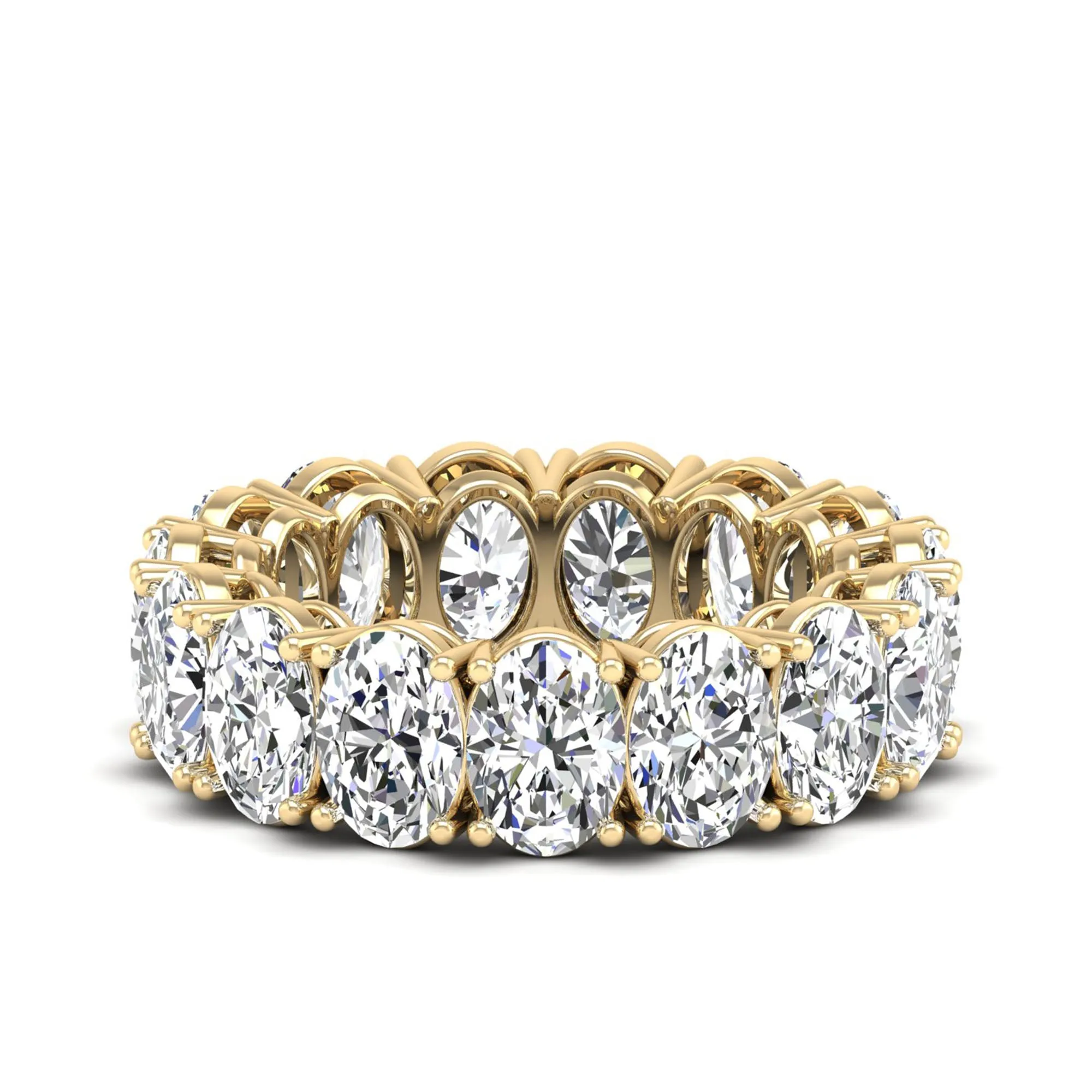 Oval Lab Diamond Eternity Band