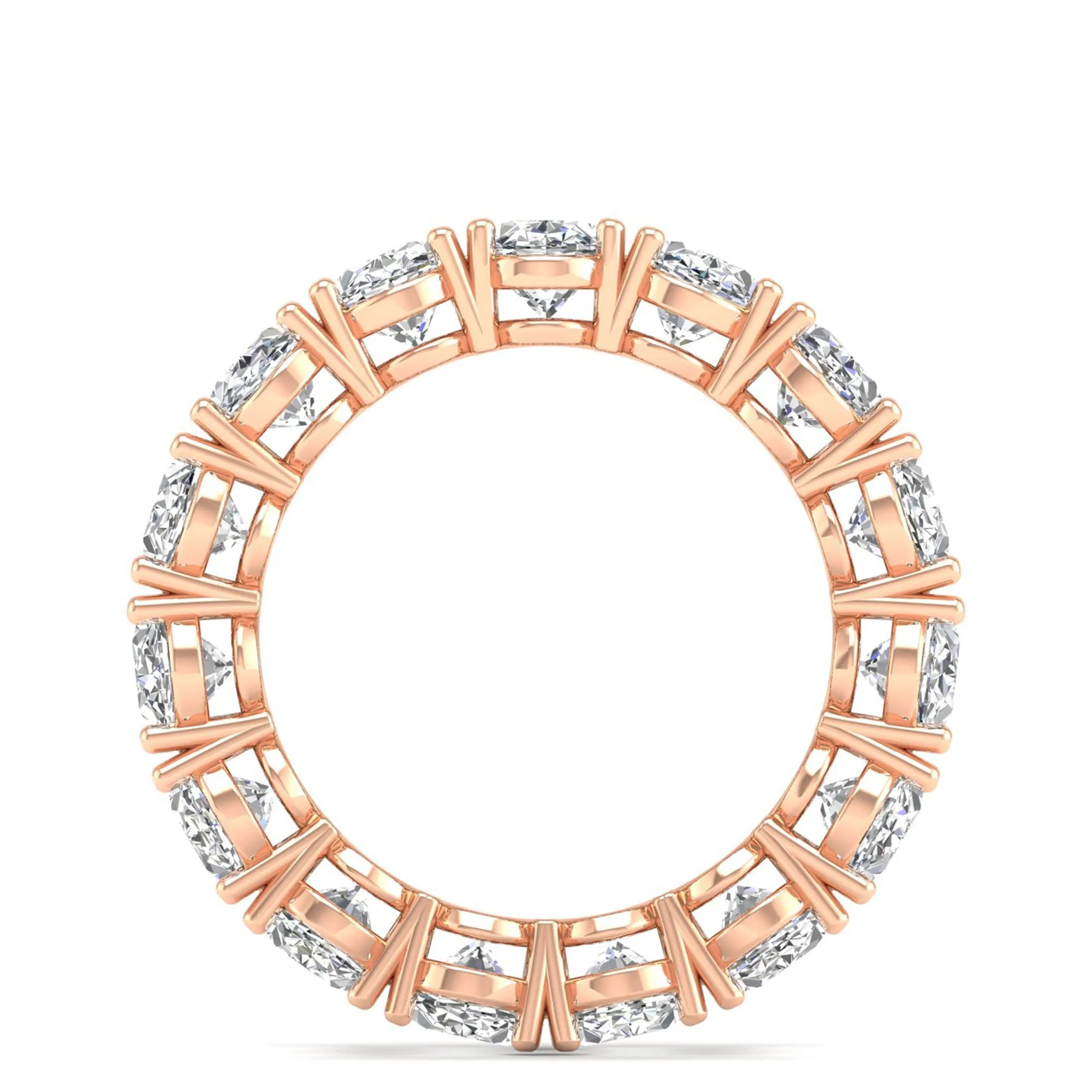 Oval Lab Diamond Eternity Band