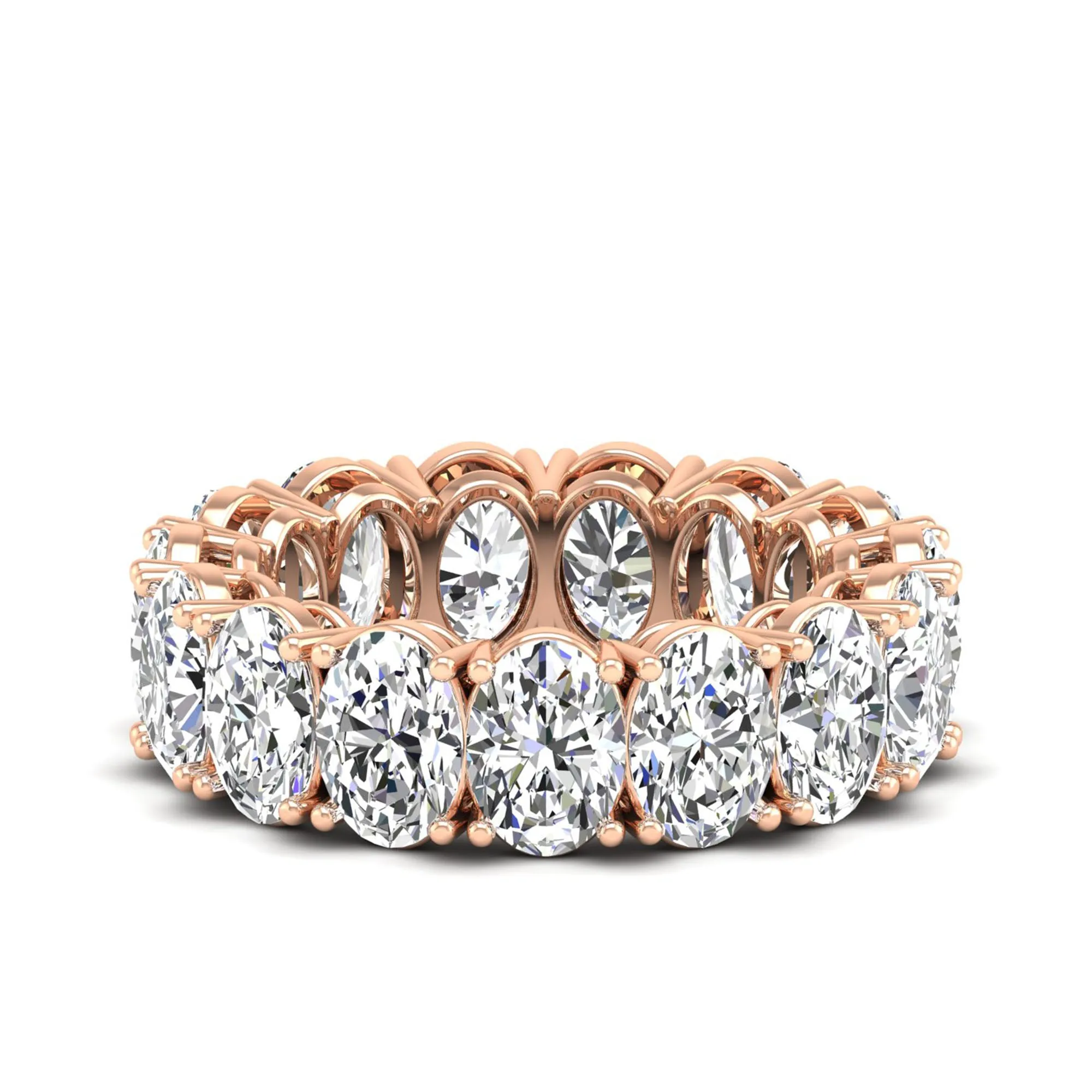 Oval Lab Diamond Eternity Band