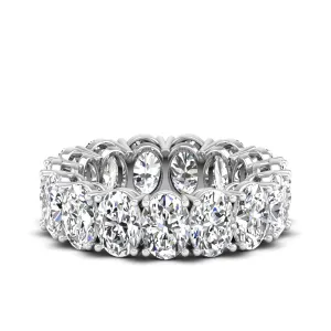 Oval Lab Diamond Eternity Band