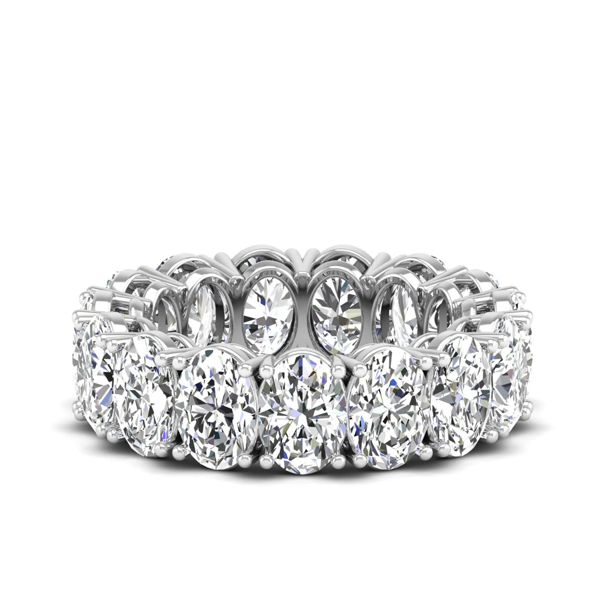 Oval Lab Diamond Eternity Band