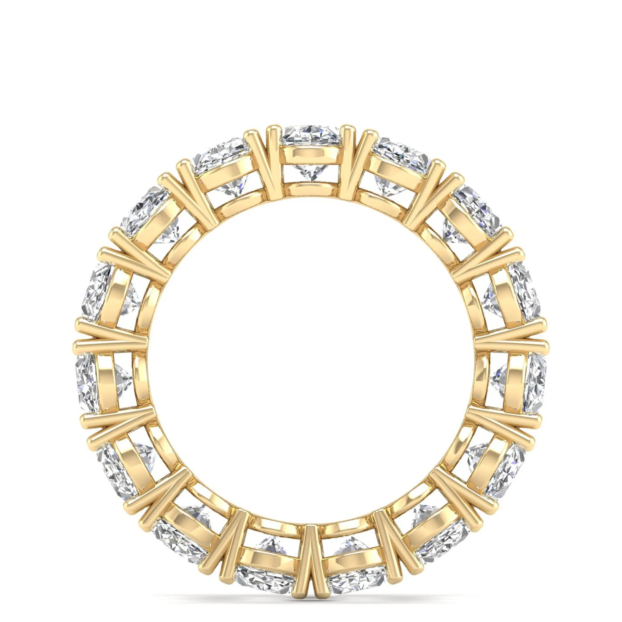 Oval Lab Diamond Eternity Band
