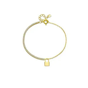 Padlock Tennis Bracelet