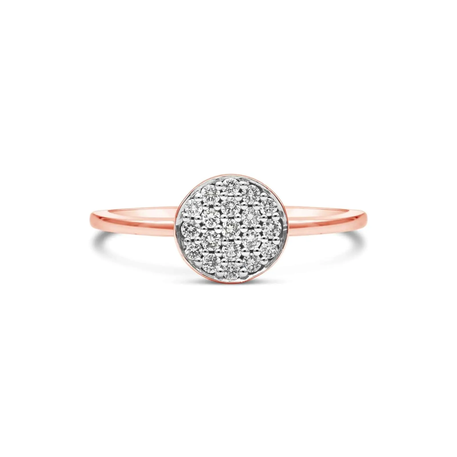Pavé Diamond Round Ring