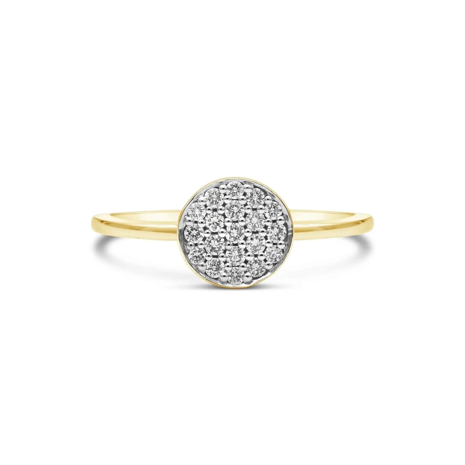 Pavé Diamond Round Ring