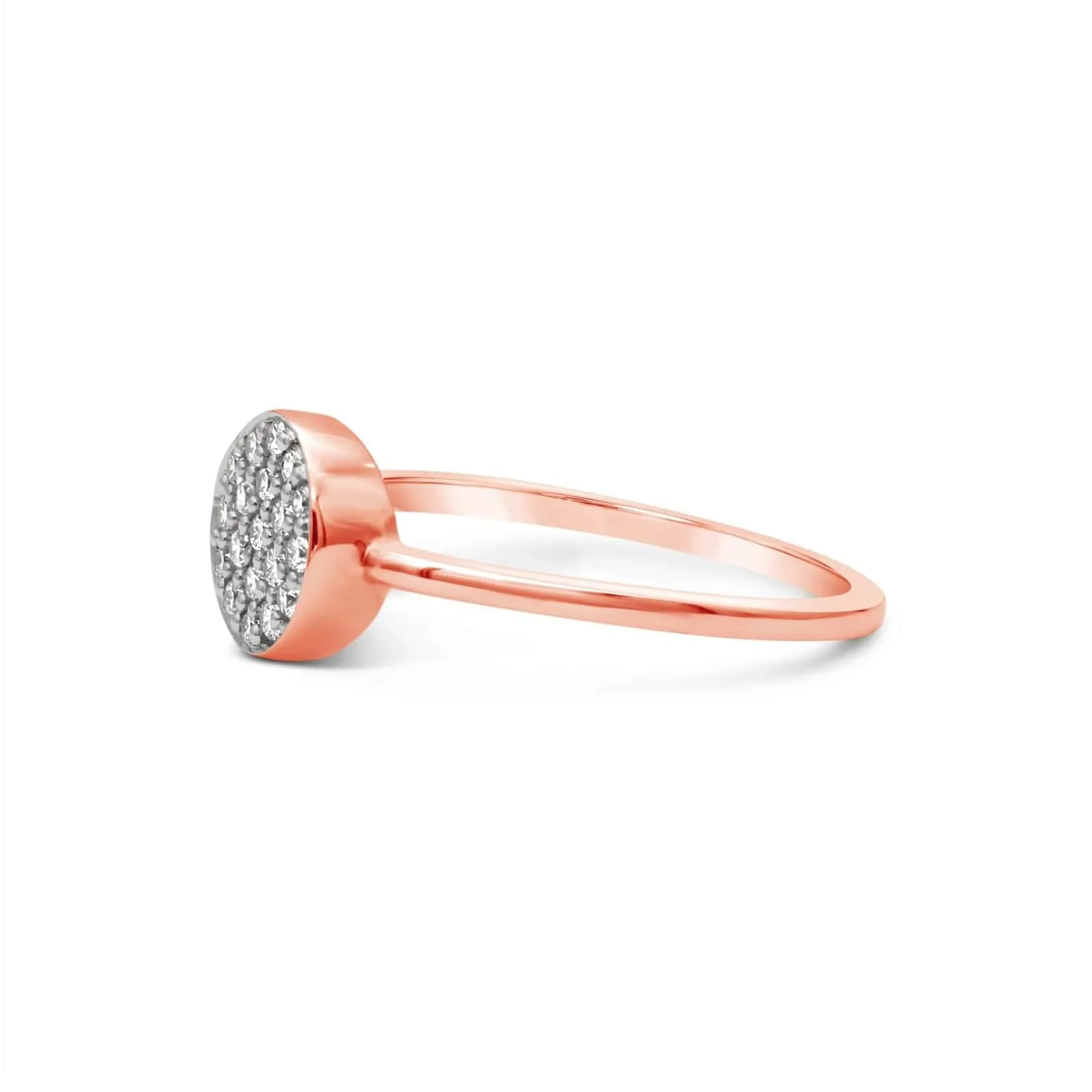 Pavé Diamond Round Ring