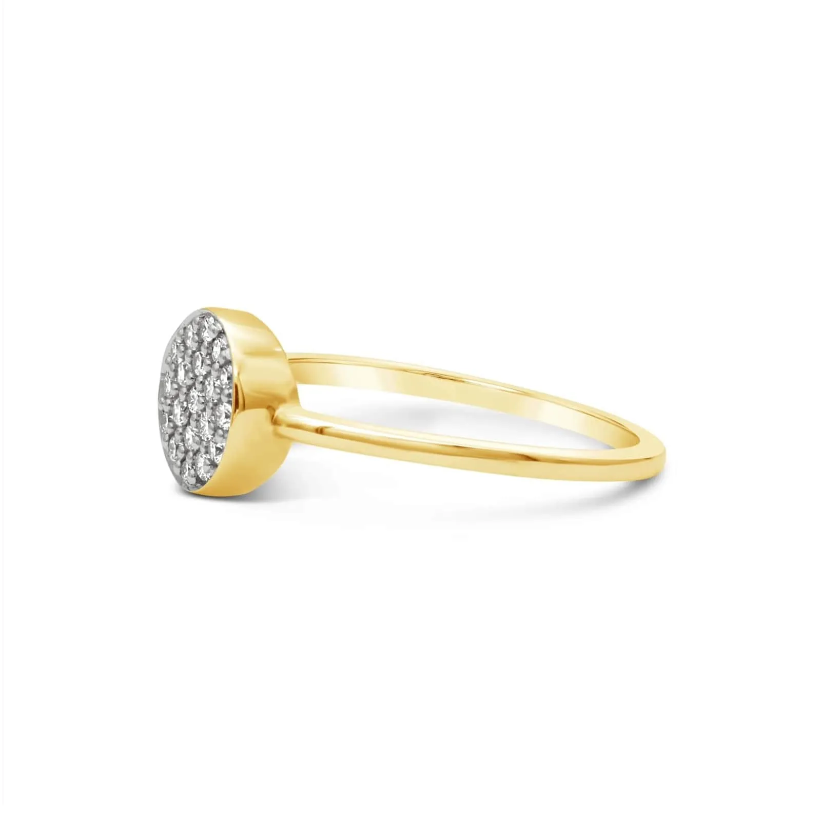 Pavé Diamond Round Ring