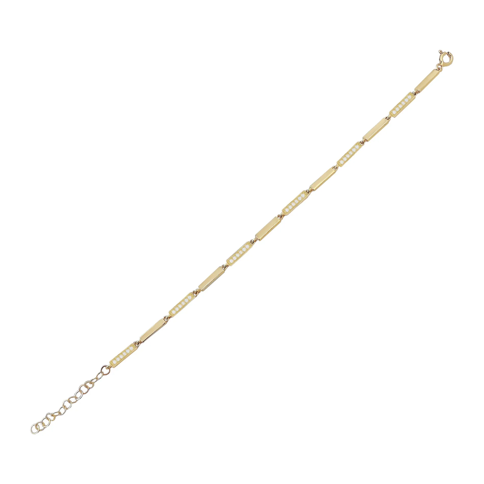 Pavé X Solid Bracelet