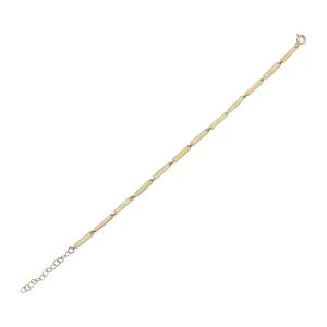 Pavé X Solid Bracelet
