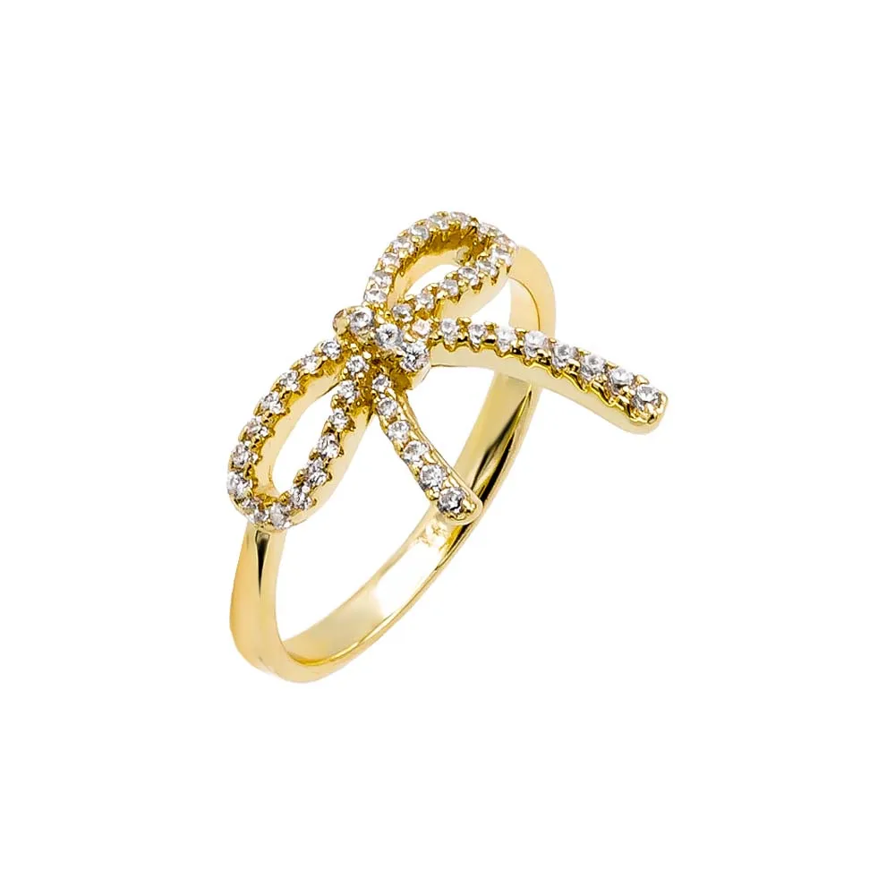 Pave Bow Tie Ring