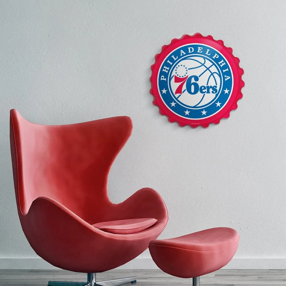 Philadelphia 76ers: Bottle Cap Wall Sign