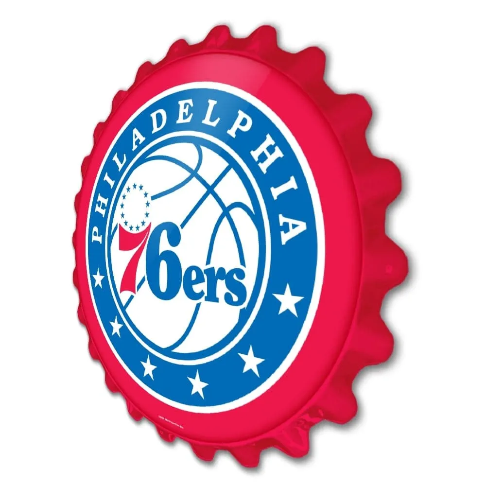 Philadelphia 76ers: Bottle Cap Wall Sign