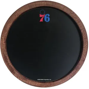 Philadelphia 76ers: Chalkboard "Faux" Barrel Top Sign
