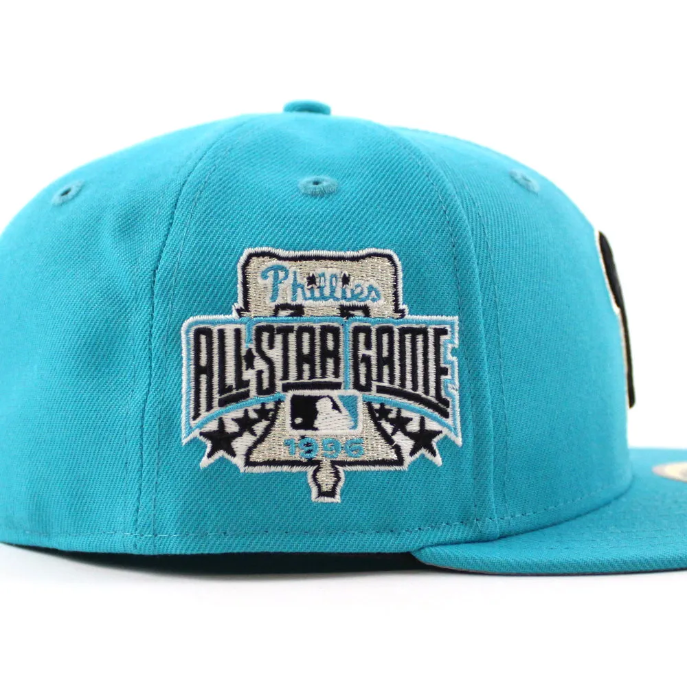 Philadelphia Phillies 1996 All-Star Game 59Fifty New Era Fitted Hat (Teal Gray Under Brim)