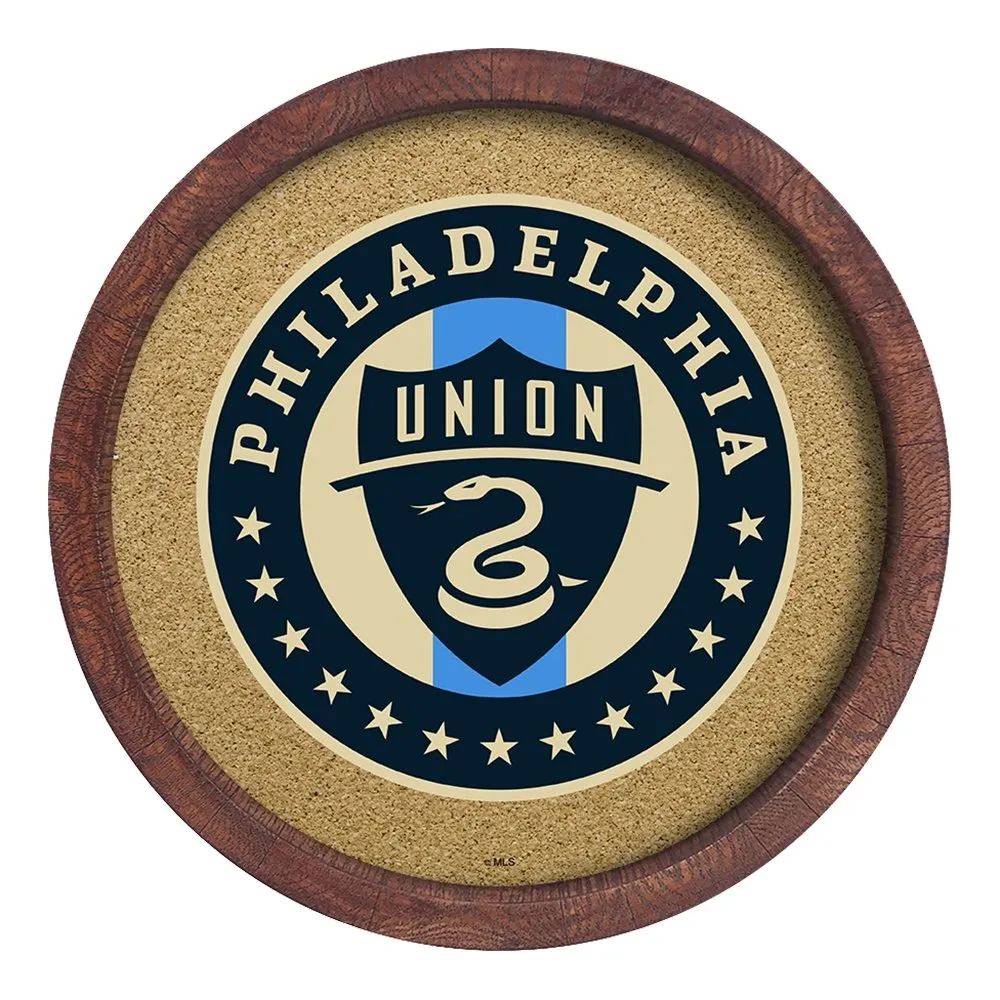 Philadelphia Union: "Faux" Barrel Framed Cork Board