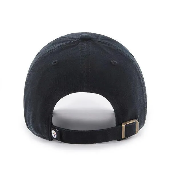 Pittsburgh Steelers Clean Up Black 47 Brand Adjustable Hat