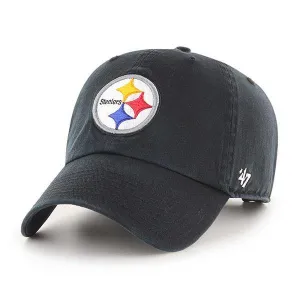 Pittsburgh Steelers Clean Up Black 47 Brand Adjustable Hat