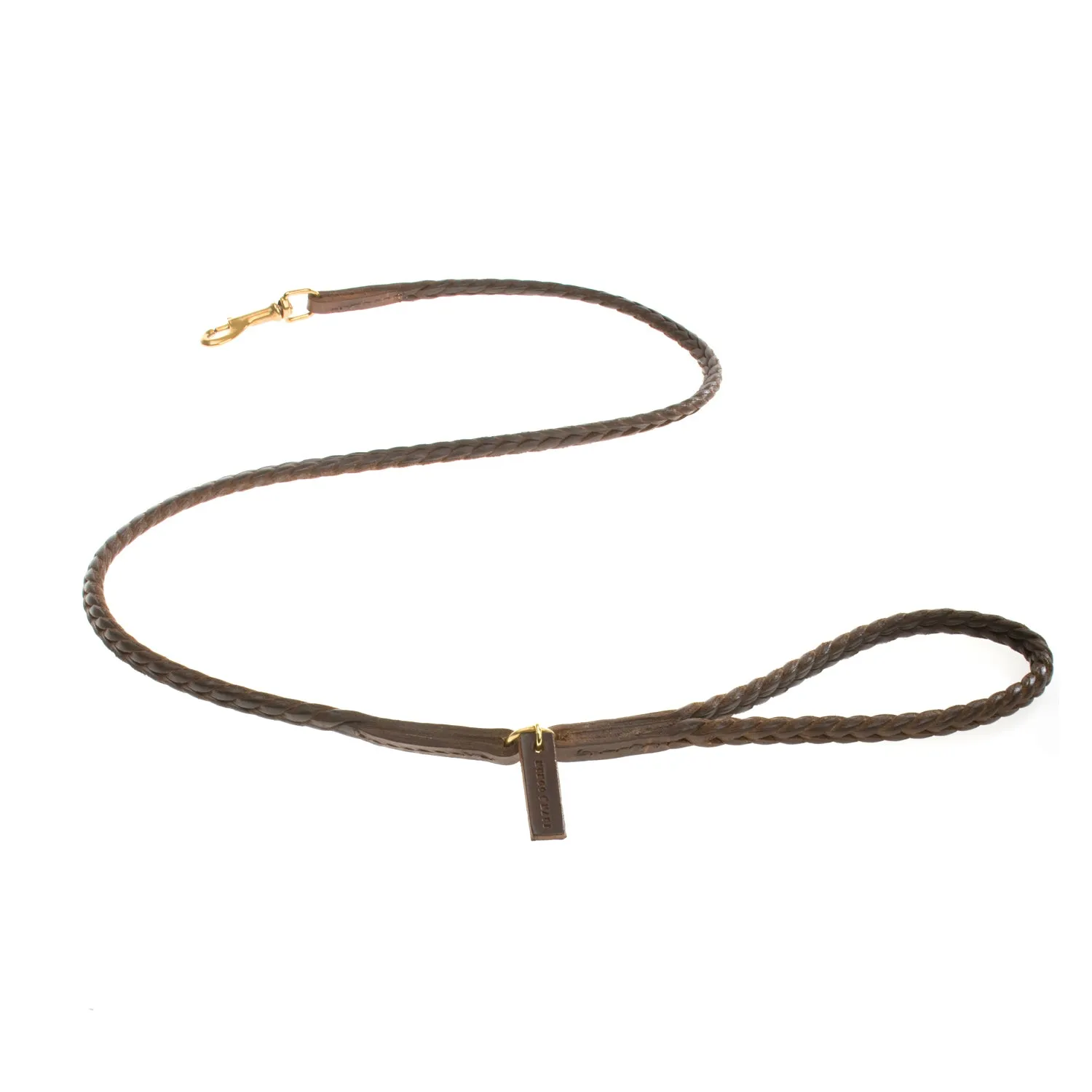 Plaited Leather Dog Lead