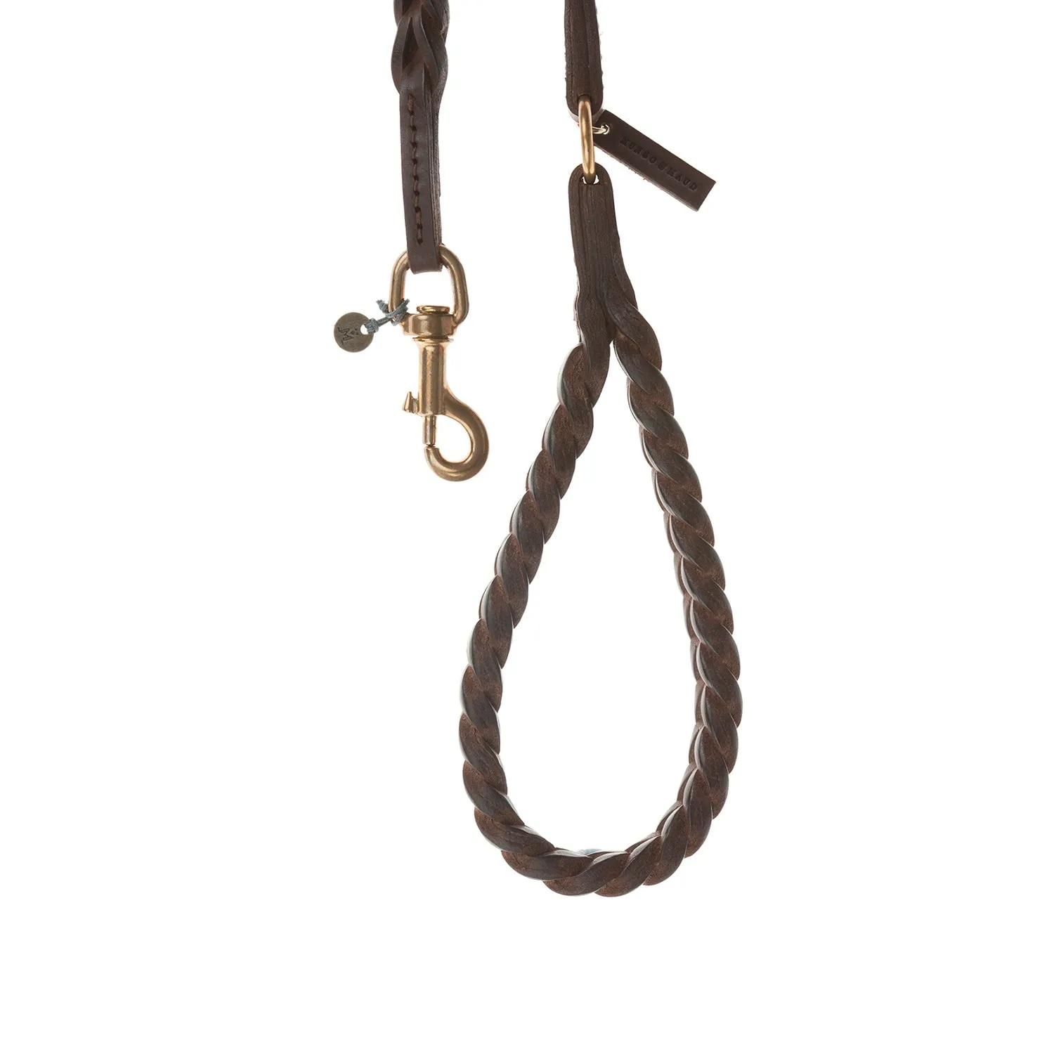 Plaited Leather Dog Lead