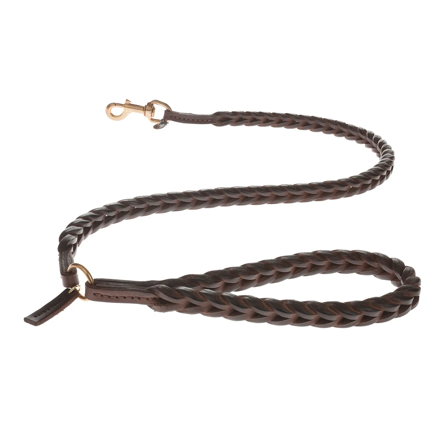Plaited Leather Dog Lead