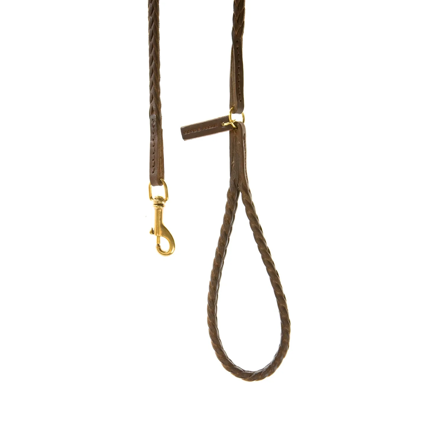 Plaited Leather Dog Lead