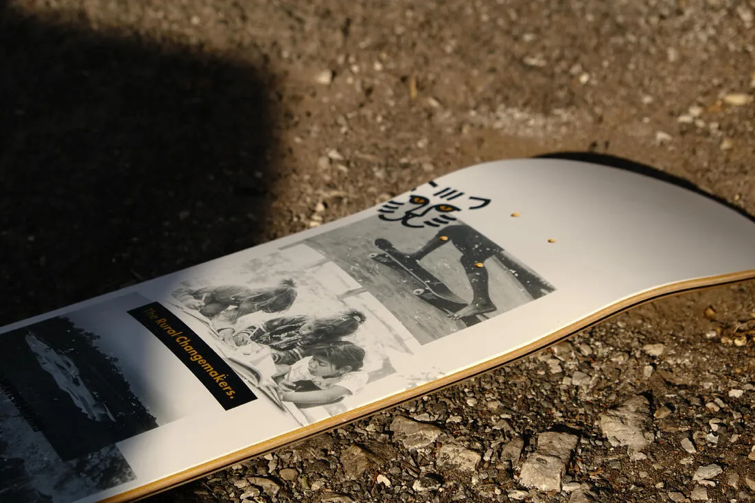 PLANCHE DE SKATE EN ERABLE DK120 "RURAL CHANGEMAKERS" TAILLE 8"