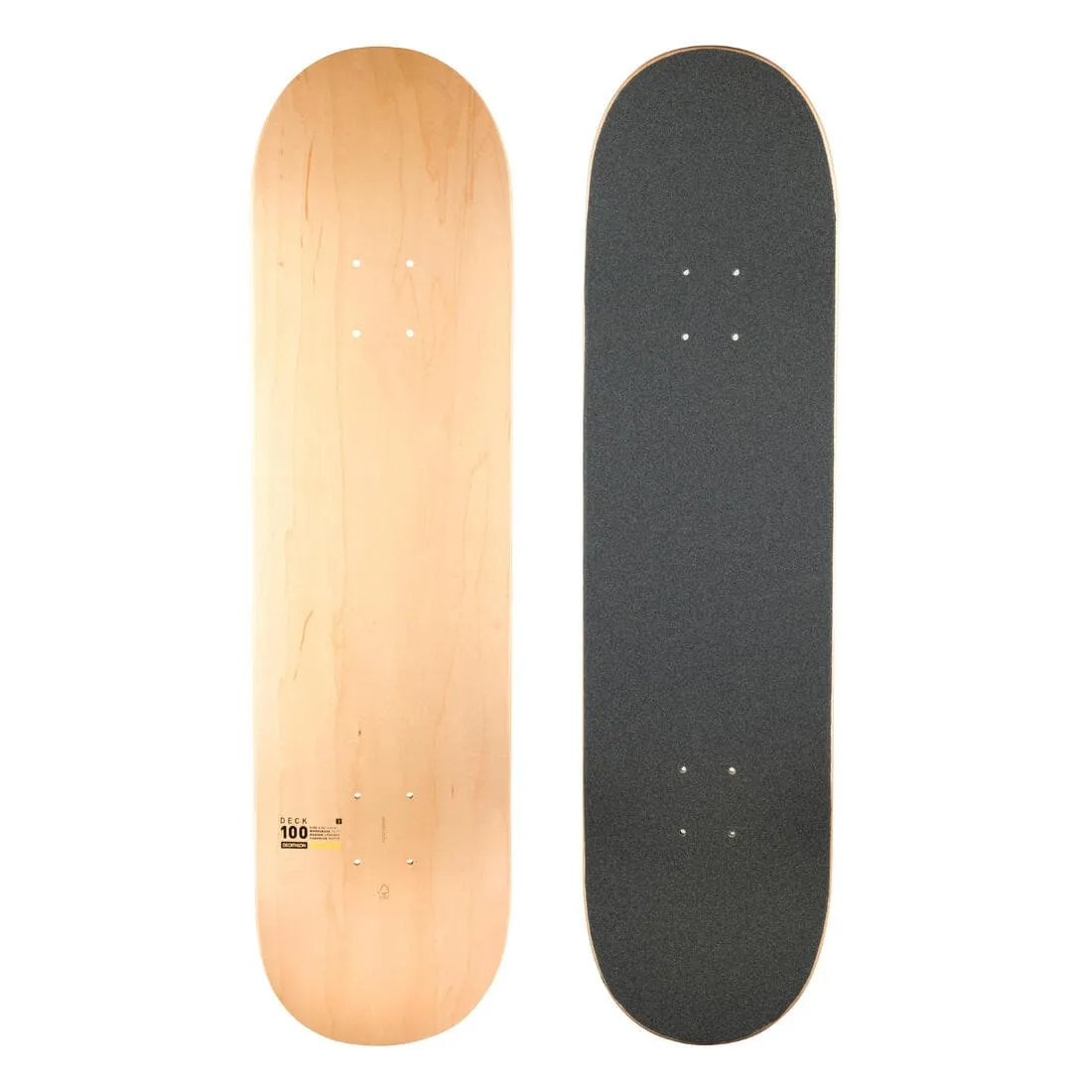 PLANCHE DE SKATE PRE-GRIPPEE EN ERABLE DK100 TAILLE 8"