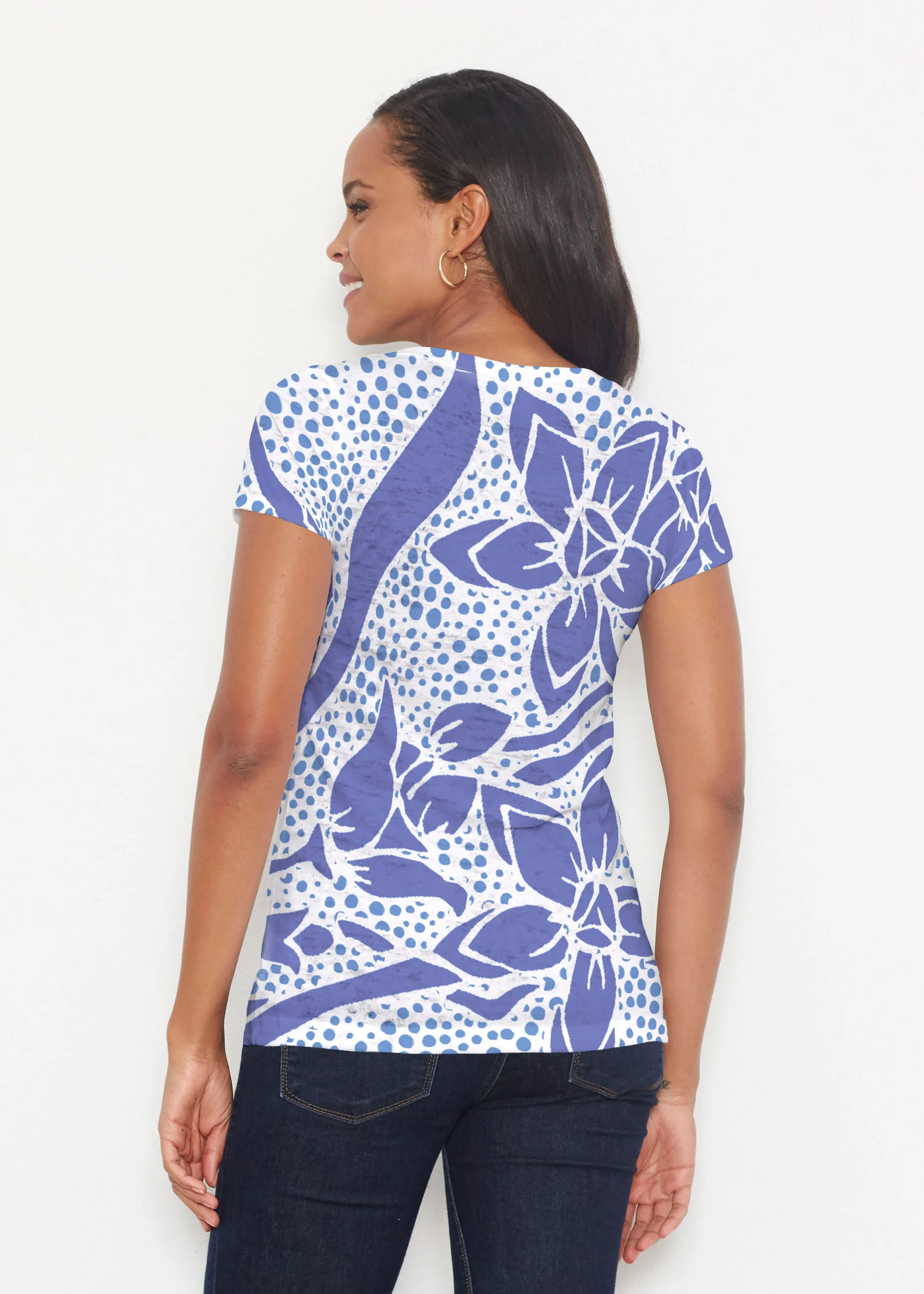 Polka Vine (8111) ~ Short Sleeve Scoop Shirt