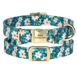 Printed Waterproof Personalized Collars And Leashes